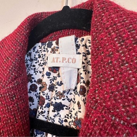 AT.P.CO | S | Italian designer wool blend mid length single breasted car coat - Picture 3 of 11